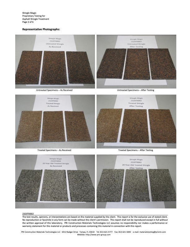 Water Penetration Test Pg2